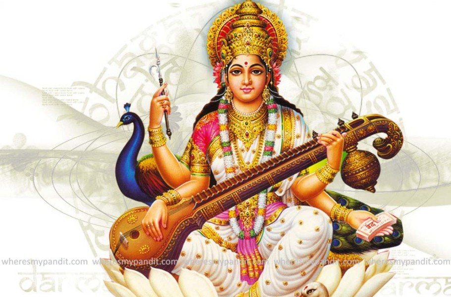 saraswati goddess symbol of of Goddess Saraswati and Knowledge Arts â€“ Symbol